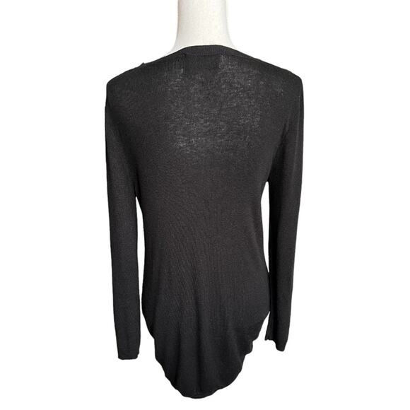 Minkpink black high low scoop neck sweater - Picture 4 of 6